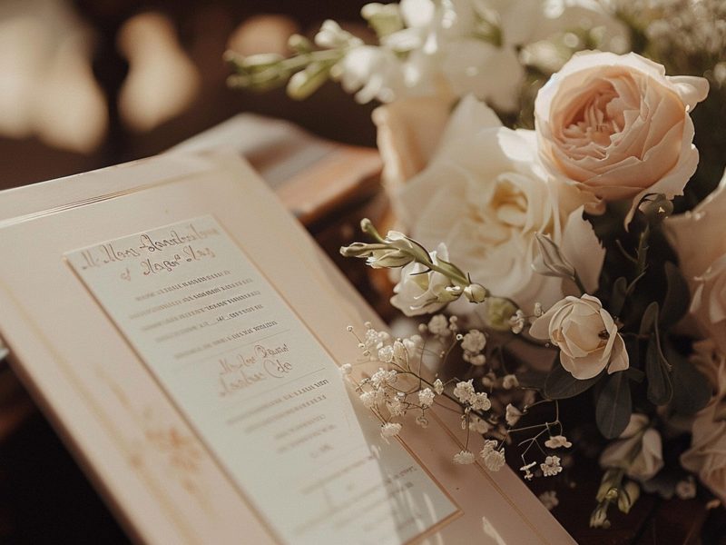 Laura Wingert, Teilplanung bei einer Hochzeit in nrw, blumenstraß und hochzeitsplan ist zu sehen, weddingplaner